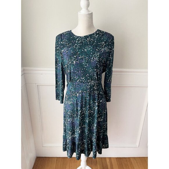 HOBBS LONDON Ami Printed Ruffled Hem Dress 12 - Picture 5 of 10